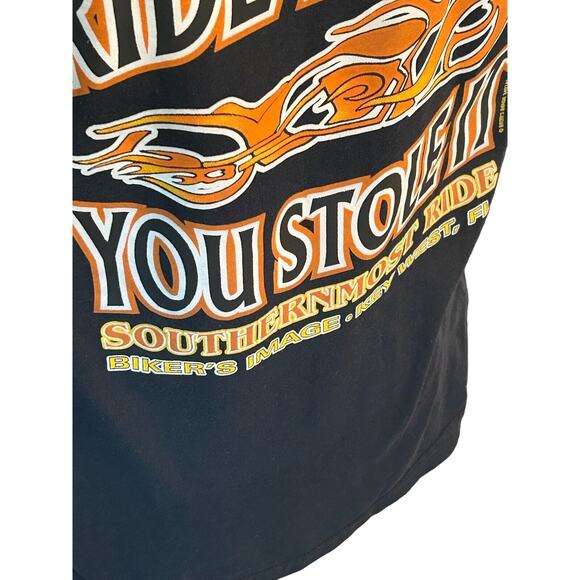 Ride It Like You Stole Black Men’s Med T-shirt Southernmost Ride Key West, FL - Picture 3 of 5
